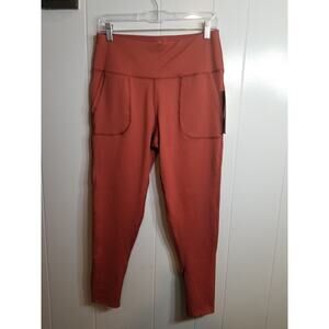 Layer 8 Women's Sz Large Terracotta‎ Orange Nova Core 7/8 High Waisted Leggings